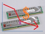 記憶體 價格續跌，組 8GB 不用一千五