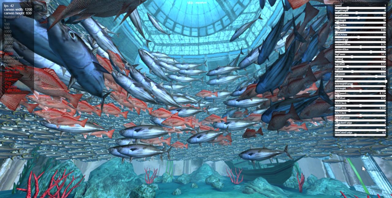 或是當個潛水伕,想像自己在水族箱裡打坐放空。