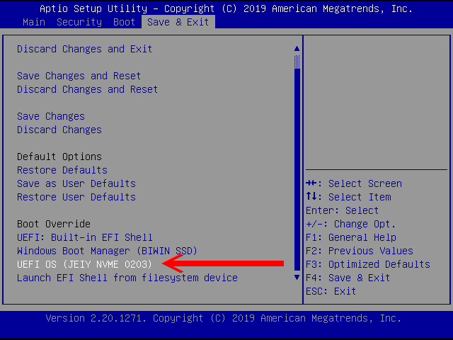 進入BIOS/UEFI選單後,在開機裝置選項中,選擇安裝Ventoy的隨身碟進行開機。如選單介面有所不同,也可以參考主機板、筆記型電腦說明書的指示進行操作。