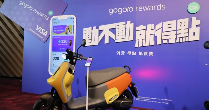 Gogoro Rewards 發表點數獎勵計畫可直接折抵電池資費，台新 Gogoro Rewards 聯名卡同步上市