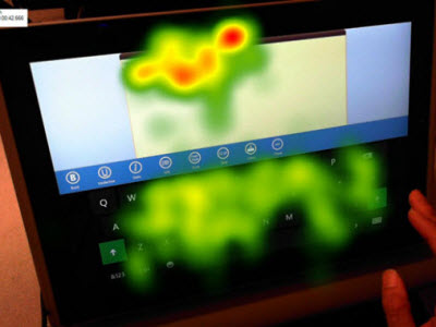 眼球追蹤+熱點圖研究，Windows 8 的觸控鍵盤是這樣設計出來的！