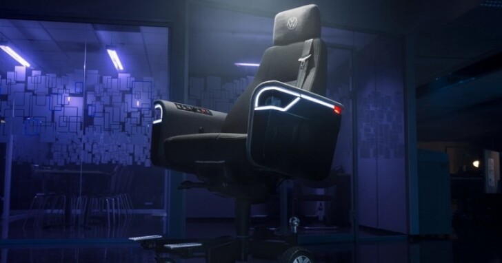 這張辦公椅不僅可飆速 20km/h，甚至內含 Volkswagen 造車工藝