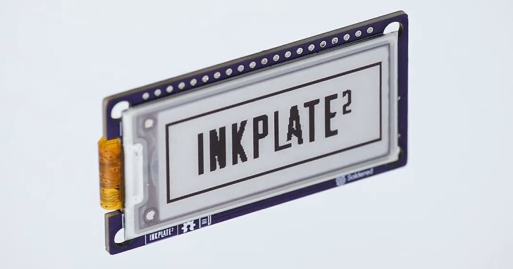 ﻿2.13吋3色電子紙，Inkplate 2內建ESP32微控制器與藍牙、Wi-Fi功能﻿