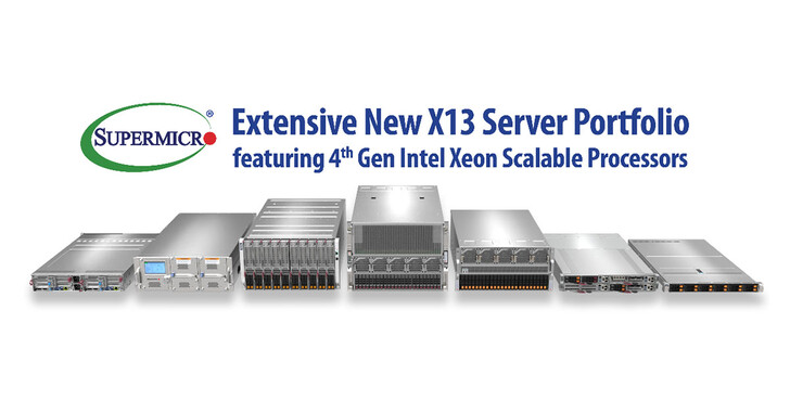 Supermicro發表X13伺服器產品組合，支援第4代Intel Xeon可擴充處理器