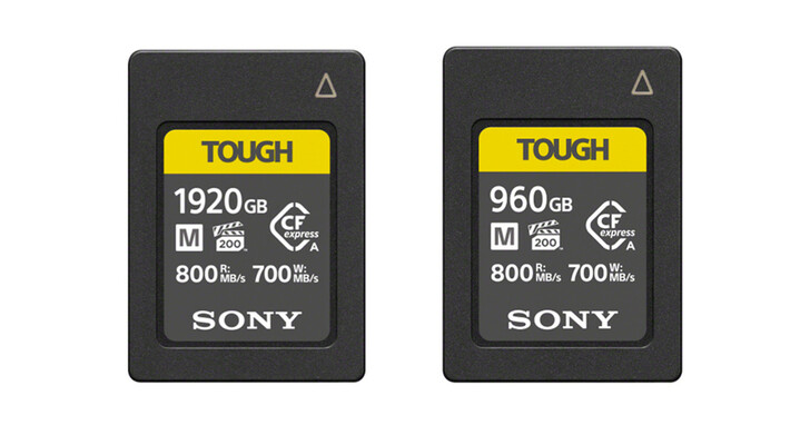 Sony發布新系列CFexpress Type A三防記憶卡！最高容量達1920GB