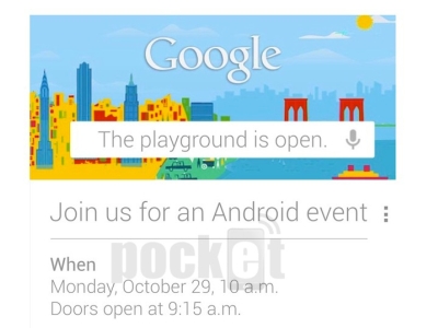 Google 在10月29日舉辦 Android 發表會，將推出 Nexus 系列新品？