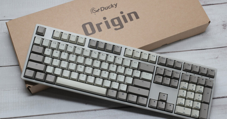 Ducky推出全新Origin大鍵熱插拔機械鍵盤，將打字體驗與設計回歸原始