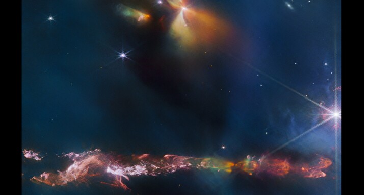 距離地球 1000 光年，韋伯望遠鏡拍攝到「嬰兒期」恆星 HH 797