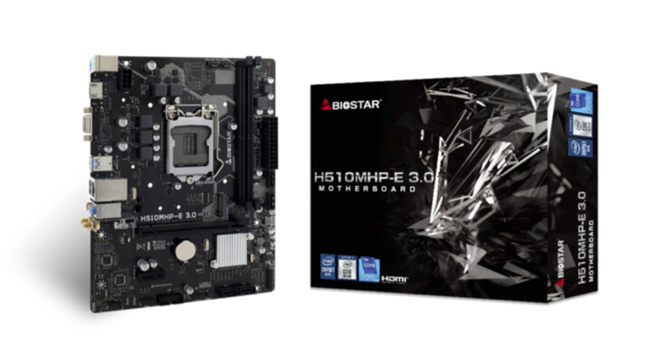 BIOSTAR映泰推出全新H510MHP-E 3.0主機板，可支援第10/11代Intel處理器