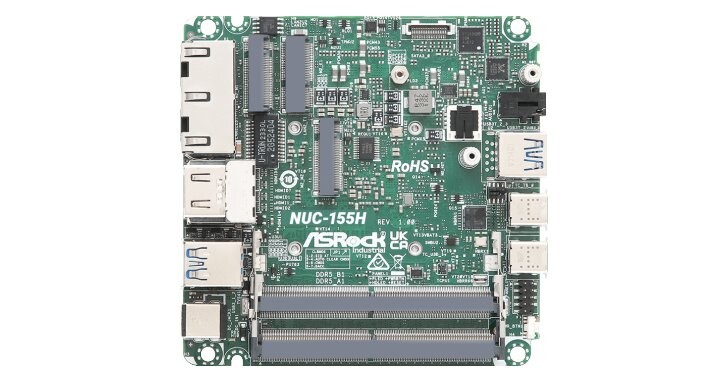 ASRock Industrial推出NUC Ultra 100系列主機板與迷你電腦，搭載Intel Core Ultra系列處理器