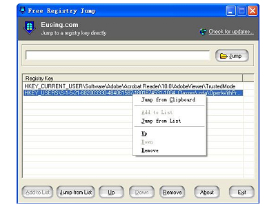 一鍵直接開啟登錄檔修改路徑，Free Registry Jump 調教 Windows 系統實用小工具