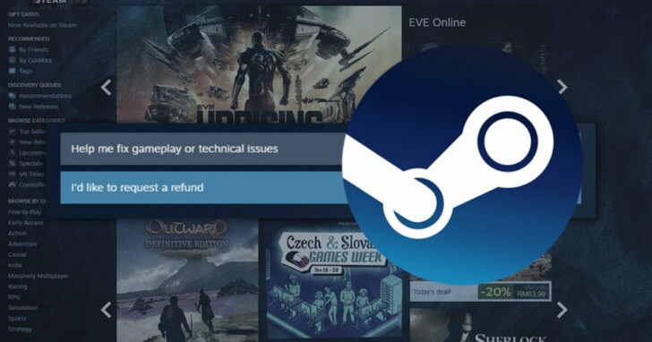 Steam更新退款政策：購買14天內、遊戲不超過2小時均可申請無理由全額退款