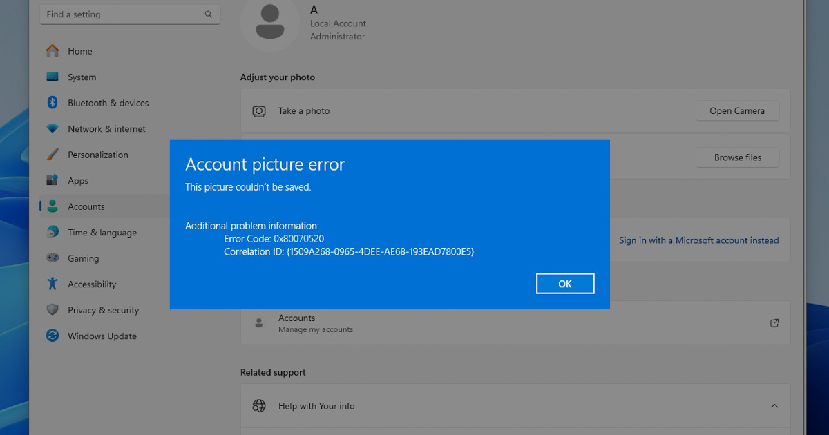 Windows April 2024 Update has 3 issues: VPN disconnection, white crash screen, and inability to change profile picture