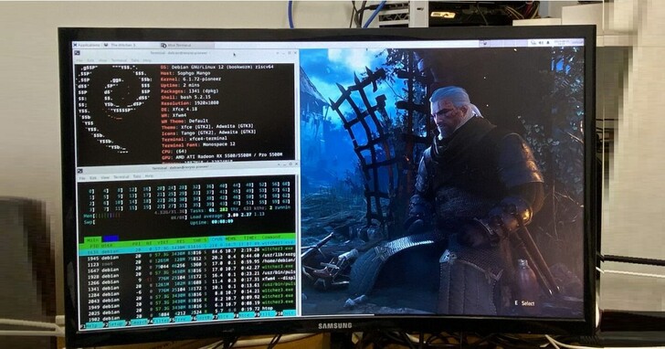 RISC-V 電腦遊戲性能突破！實測成功運行《巫師3：狂獵》，15 幀勉強跑動