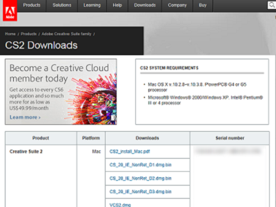 Adobe 免費送 Adobe CS2 Premium 專業版序號，原來是烏龍一場