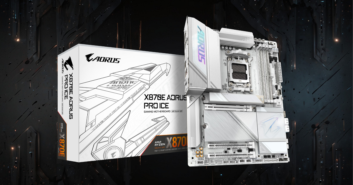 用純白主機板迎接 AMD 9000 系列處理器:X870E AORUS PRO ICE