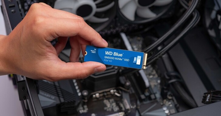 WD Blue SN5000 NVMe SSD 將在台灣上市，為內容創作者設計，建議售價 1,680 元起