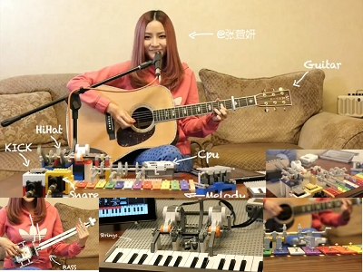 樂高也能玩音樂！看看張萱妍與她的 LEGO 樂團機器人