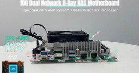 CWWK針對NAS應用推出N7主機板，ITX尺寸搭載Ryzen 8845HS處理器