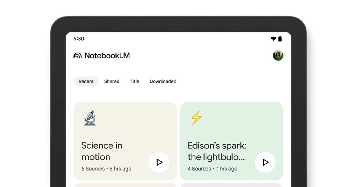 Google 推出 NotebookLM 原生 App,預計5月20日發表