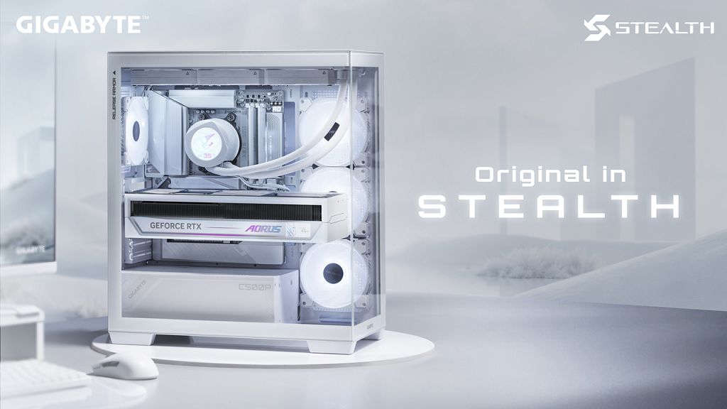 技嘉推出 STEALTH ICE 系列 AMD X870/B850 背插主板與 NVIDIA GeForce RTX 5090 背插顯卡