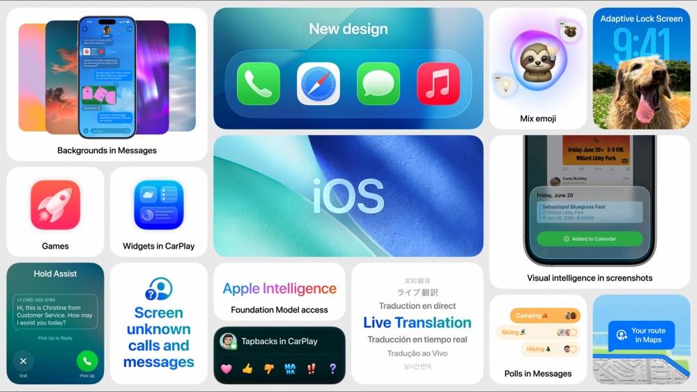 iOS 26 發表,整合 AI、介面重新設計、加入類似畫圈搜尋功能
