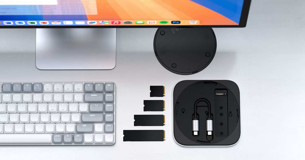 Satechi為M4 Mac Mini量身打造USB 4 SSD擴充盒,最高支援8TB儲存
