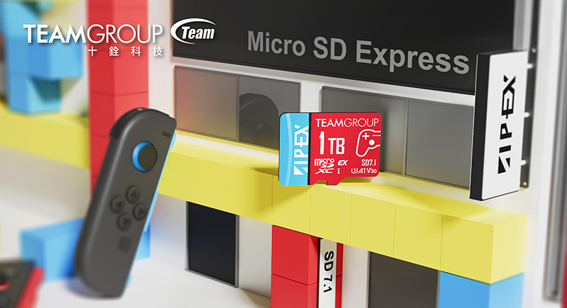 十銓科技推出 TEAMGROUP APEX SD7.1 MicroSD Express 記憶卡 為掌機帶來極速儲存方案 一卡掌握次世代完美效能