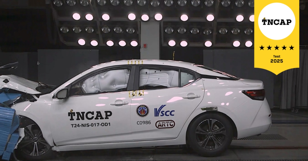 TNCAP 撞測結果公布：NISSAN SENTRA 獲五顆星，TOYOTA VIOS 獲三顆星評等
