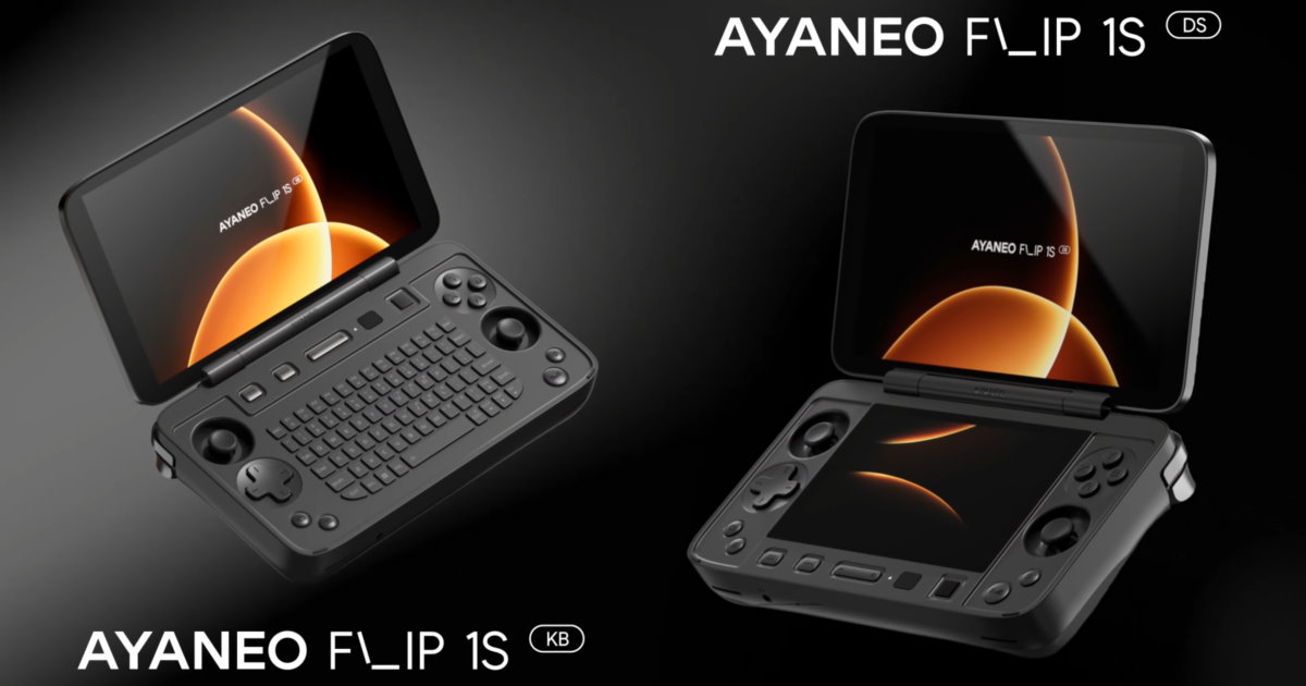 AYANEO推出FLIP 1S折疊式雙螢幕掌上型電腦,可選AMD Ryzen 7 8840U、AI 9 HX 370處理器