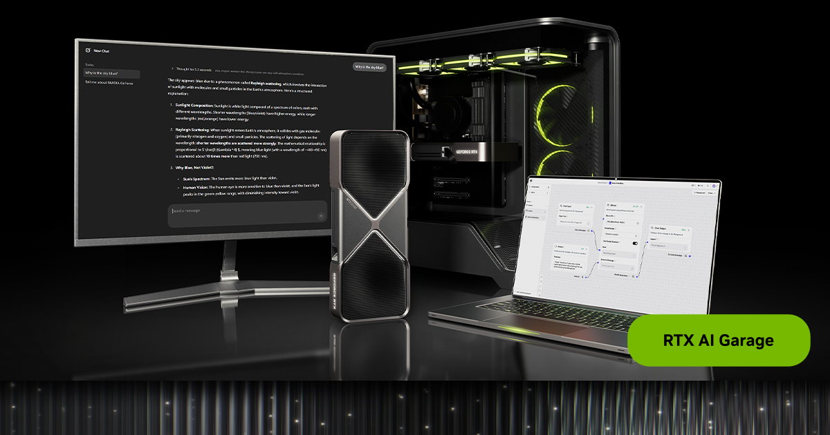 NVIDIA RTX GPU加速OpenAI全新開源模型，16 GB顯示卡即可本機直行gpt-oss-20b