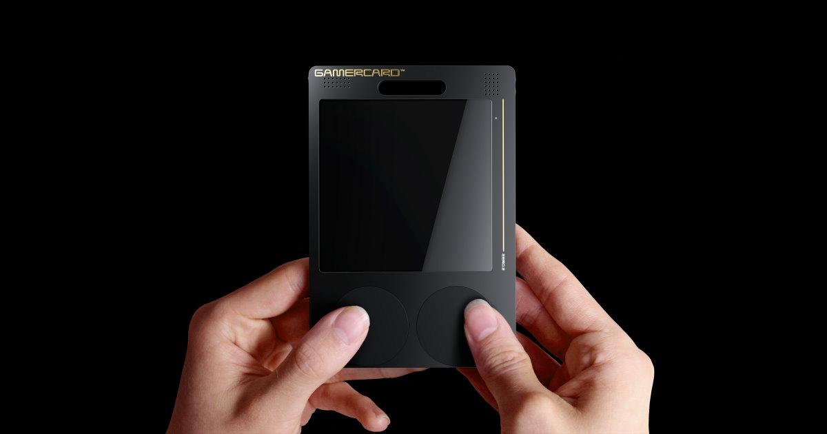 拿了就走GamerCard掌上型遊戲機，超薄機身內裝Raspberry Pi Zero 2 W