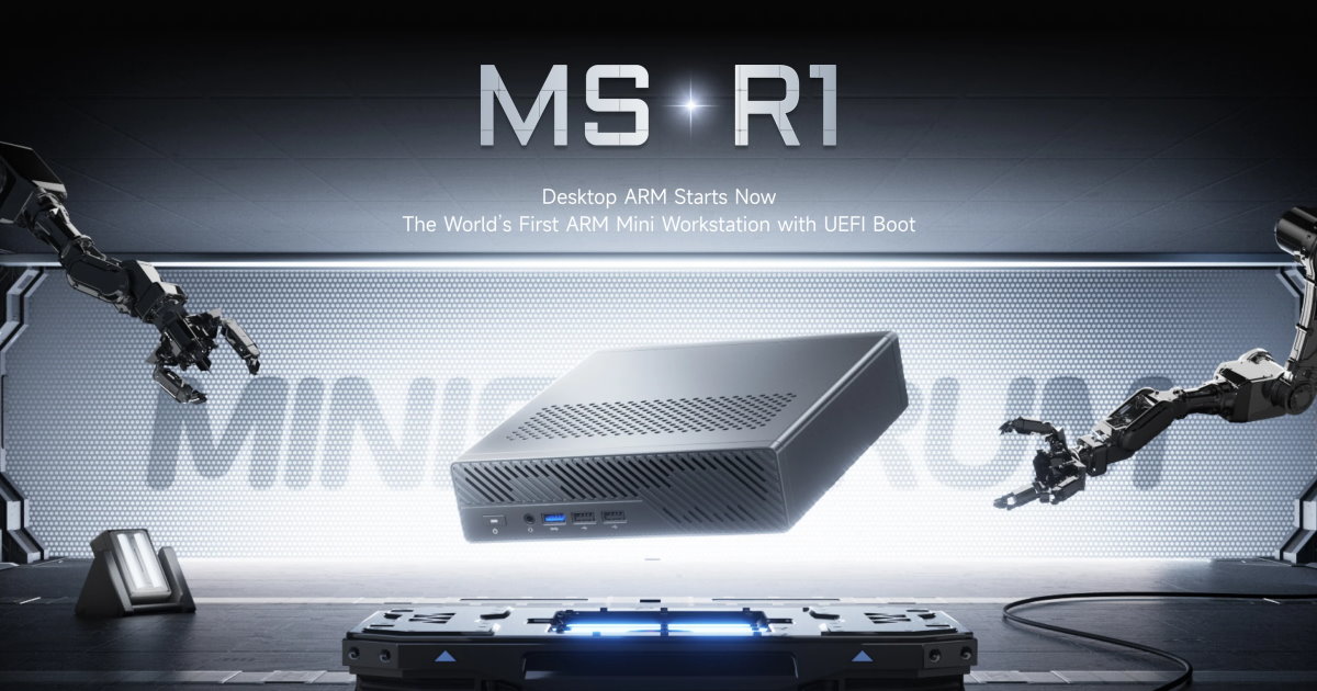 Minisforum推出12核心Arm處理器MS-R1迷你電腦，還可插PCIe擴充卡
