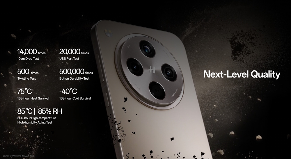 OPPO 發表 Apex Guard 無懈品質方案，主打更耐用材料與 ColorOS 16 流暢體驗