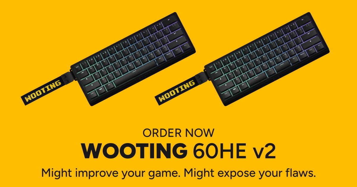 Wooting 推出 60HE v2 類比鍵盤，12 月 4 日前還可搶購創始限定版