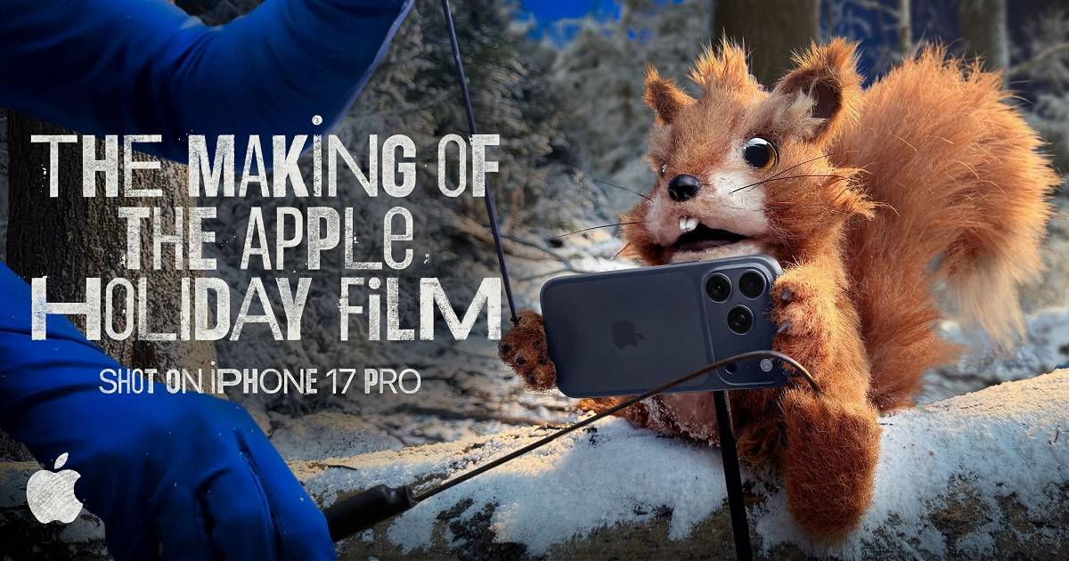 Apple 推出節慶短片《A Critter Carol》：iPhone 17 Pro 全程拍攝、手工木偶展現創意