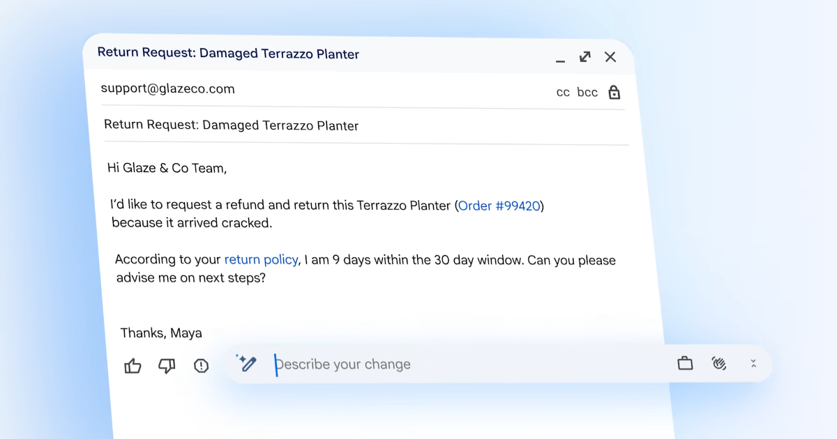 Gmail 邁入 Gemini 時代：AI 摘要、智慧回覆、AI 收件匣 3 大功能上線