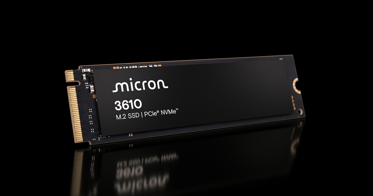 美光推出 Micron 3610 NVMe SSD：首款針對用戶端 AI 運算的 Gen5 QLC SSD