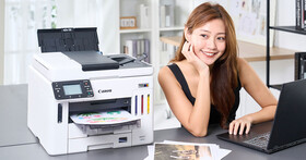 Canon MAXIFY GX7170 商用連供傳真複合機開箱實測：超大印量、四色防水與雷射級高效列印一次滿足！