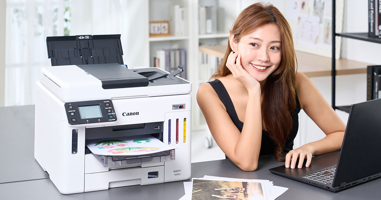 Canon MAXIFY GX7170 商用連供傳真複合機開箱實測：超大印量、四色防水與雷射級高效列印一次滿足！
