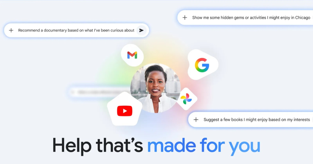 Gemini 推「個人化智慧服務」：可連結 Gmail、Google 相簿等應用程式，提供量身打造的答案