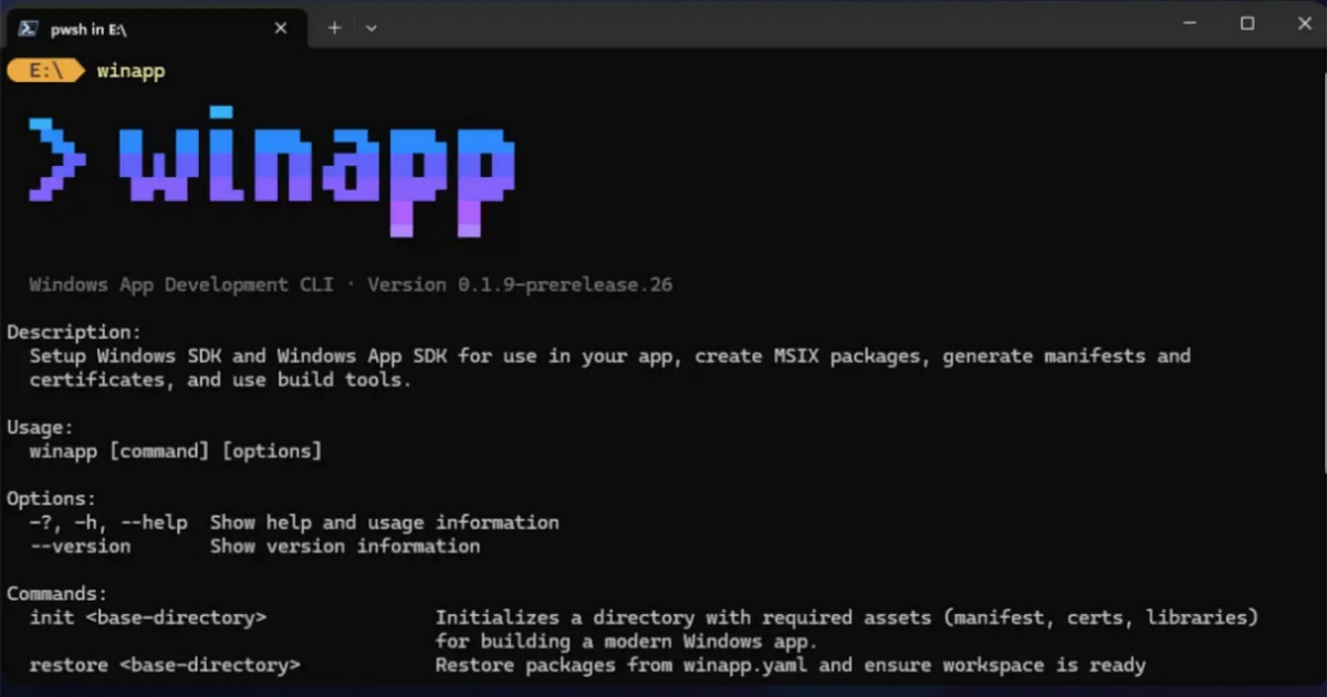 Windows 開發救星來了！微軟開源神器「WinApp」登場，一行指令搞定打包與環境設定