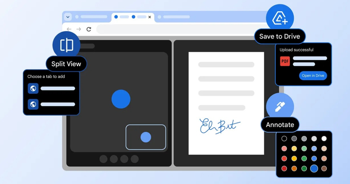 Chrome PDF 功能大升級！免下載、免外掛，線上直接畫重點、簽名超方便！