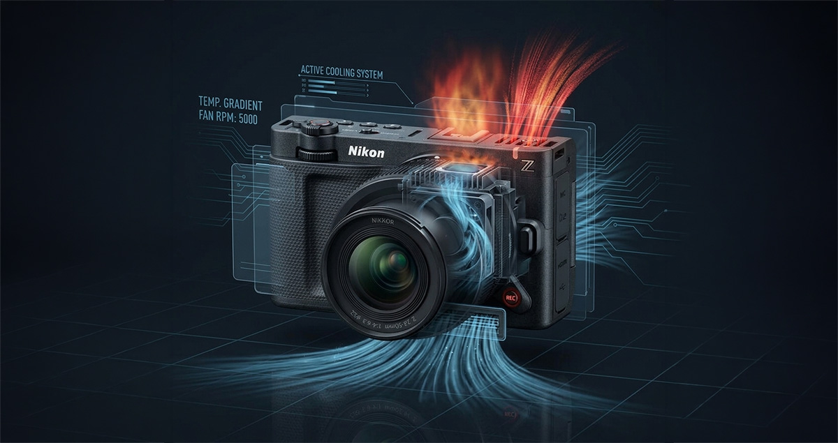 影音創作時代的散熱解方？Nikon 揭露全新主動式風扇散熱專利