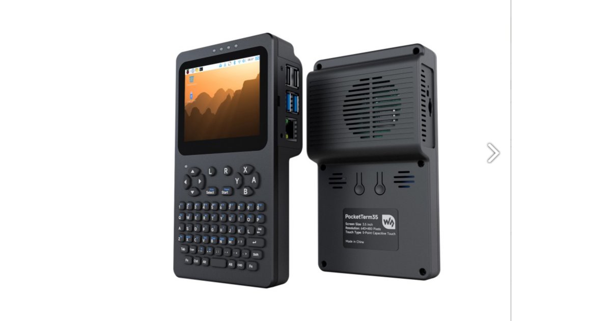 樹莓派變身掌上電腦！Waveshare PocketTerm35讓你隨身帶著走，還能玩復古遊戲！