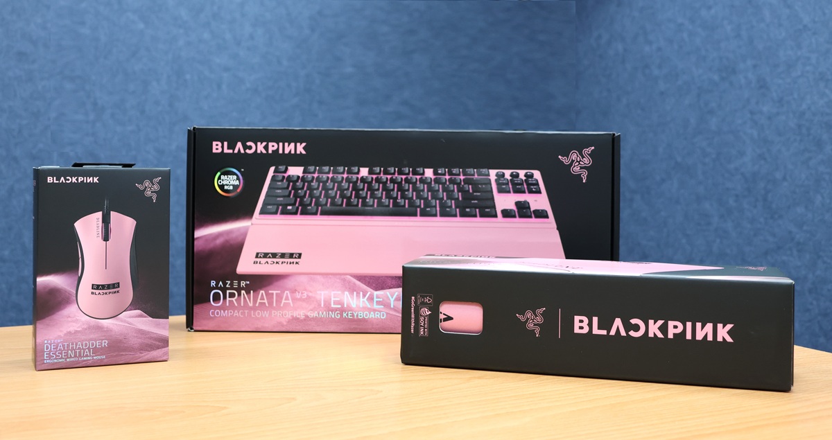 Razer X BLACKPINK 聯名開箱：DeathAdder 滑鼠、Ornata V3 鍵盤換上粉黑美學，打造 K-POP 電競周邊