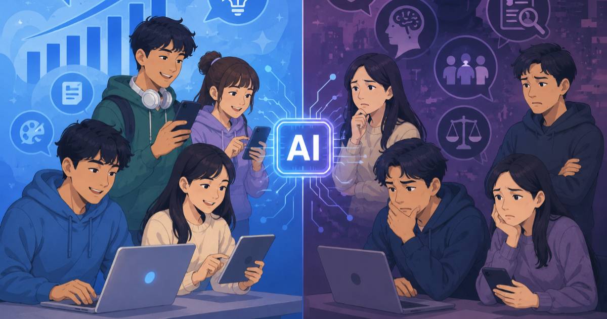 皮尤最新調查顯示：年輕人更常使用 AI，但也更認為 AI 會帶來負面影響
