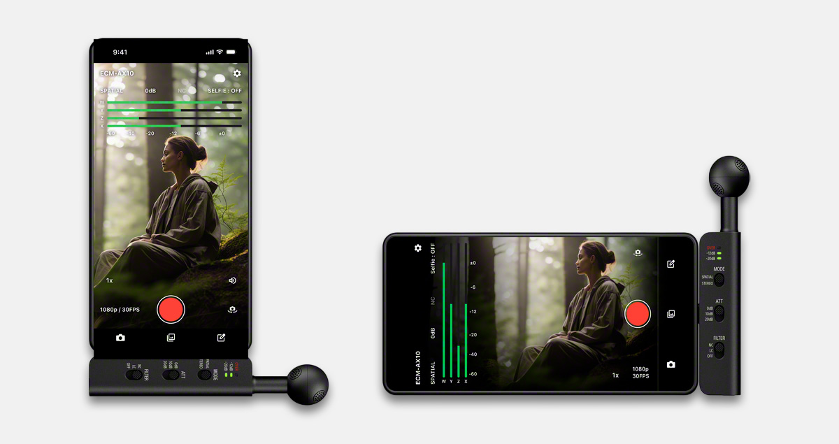 Sony 推出全球首款 Eclipsa Audio 認證手機麥克風 ECM-AX10，主打沉浸空間音訊創作