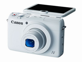 Canon PowerShot N100 隨身機發表：新增NFC近場通訊、LCD上多顆視訊鏡頭