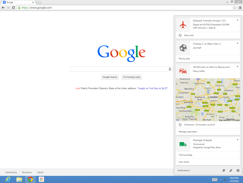 Chrome 桌面版正式加入 Google Now 功能，讓瀏覽器加入你的隨身助理
